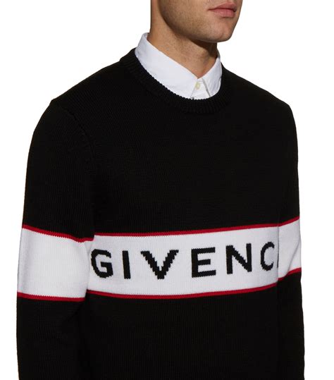 givenchy logo stripe sweater|givenchy sweater price.